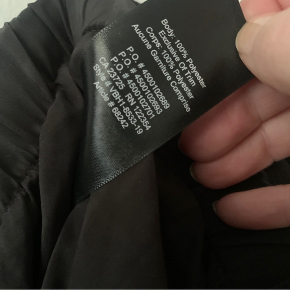 Aritzia Babaton Strapless Wide Leg Jumpsuit Black Romper Women SZ 8 - Picture 9 of 10